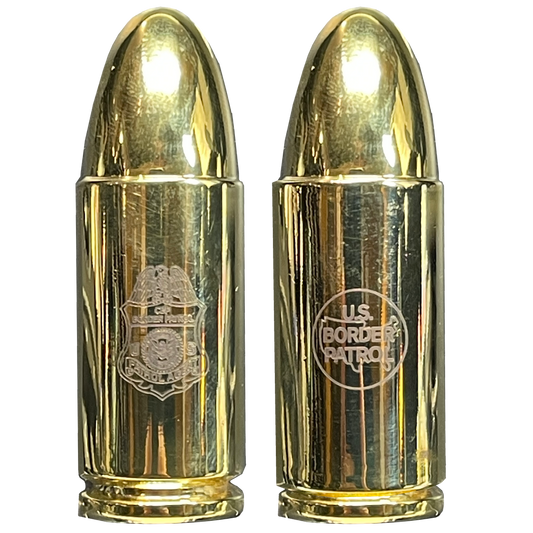 BL14-008 Border Patrol Agent CBP BPA 24 KT Gold plated inert replica 2A challenge coin round