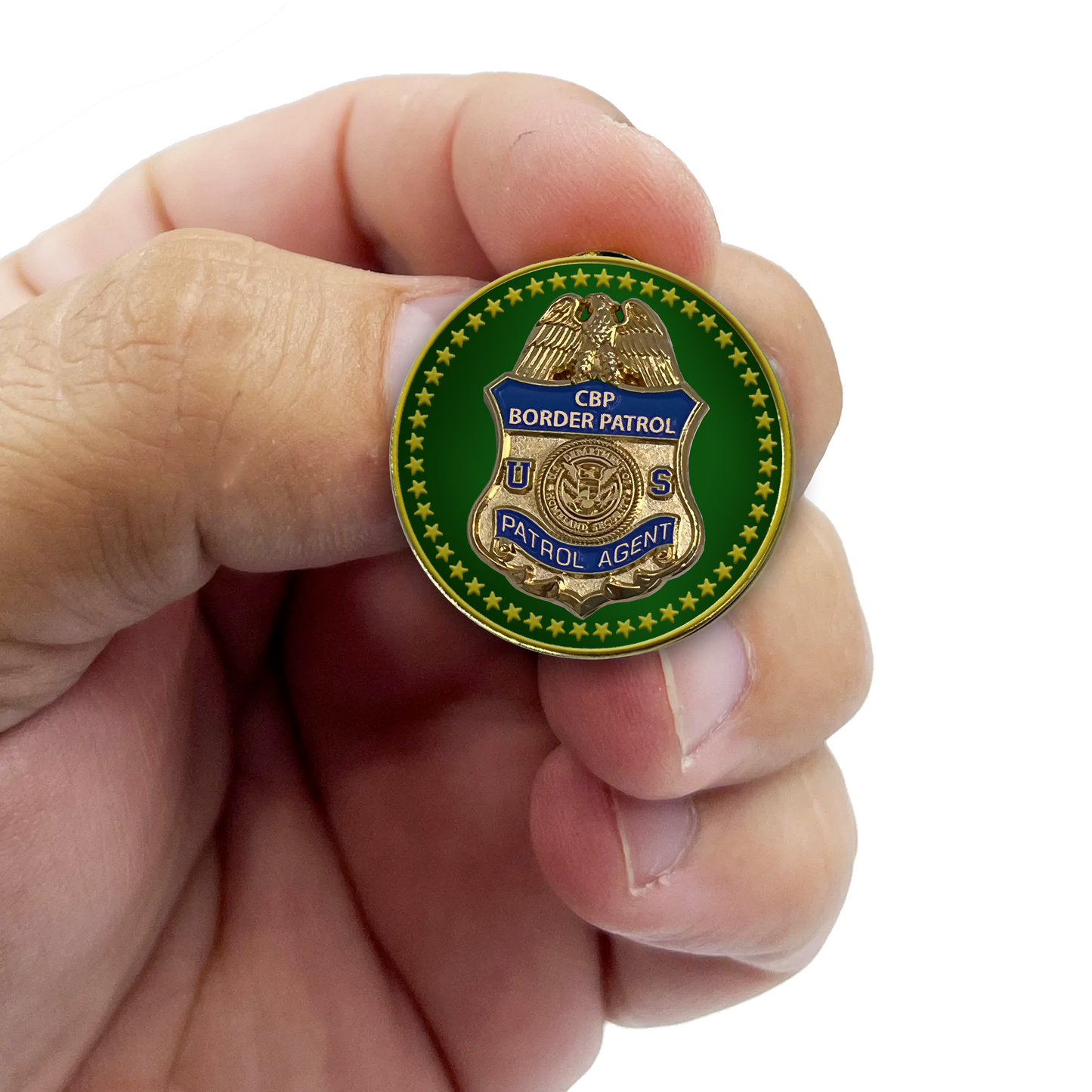 BFP-008 Border Patrol Agent CBP Honor First Lapel Pin cloisonné with dual pin posts BPA