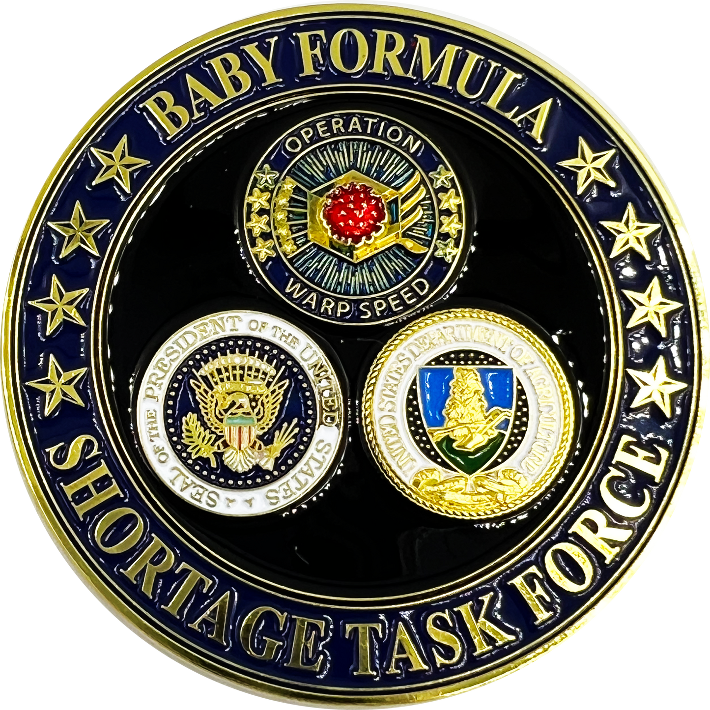 CL4-01 Operation Warp Speed Challenge Coin Baby Formula Shortage Task Force Department of Agriculture HHS CDC