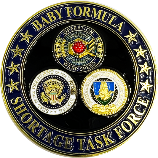CL4-01 Operation Warp Speed Challenge Coin Baby Formula Shortage Task Force Department of Agriculture HHS CDC