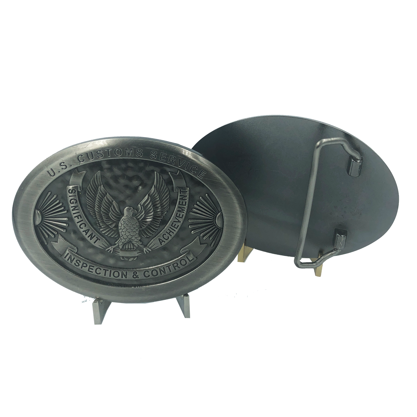 I-010 Legacy U.S. Customs Inspection & Control Significant Achievement Belt Buckle