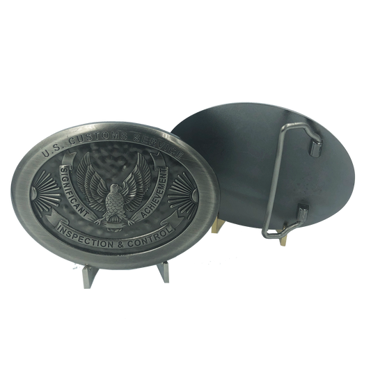 I-010 Legacy U.S. Customs Inspection & Control Significant Achievement Belt Buckle