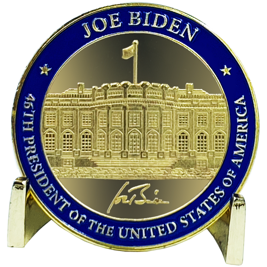 DL12-08 46th President Joe Biden Challenge Coin White House POTUS former Vice President to the 44th Barack Obama
