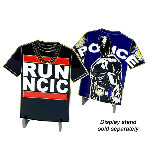 FF-020 Black Panther RUN NCIC NYPD Shirt Challenge Coin Medallion large 3.5 inch