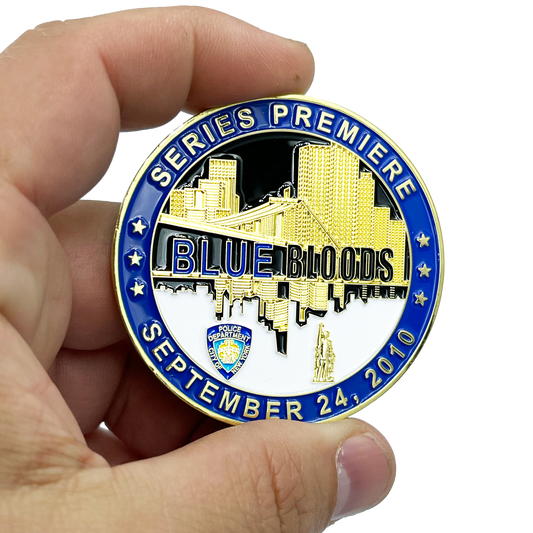 discontinue BL5-001 Blue Bloods Family First NYPD Challenge Coin New York City Police Officer Sergeant Detective Commissioner