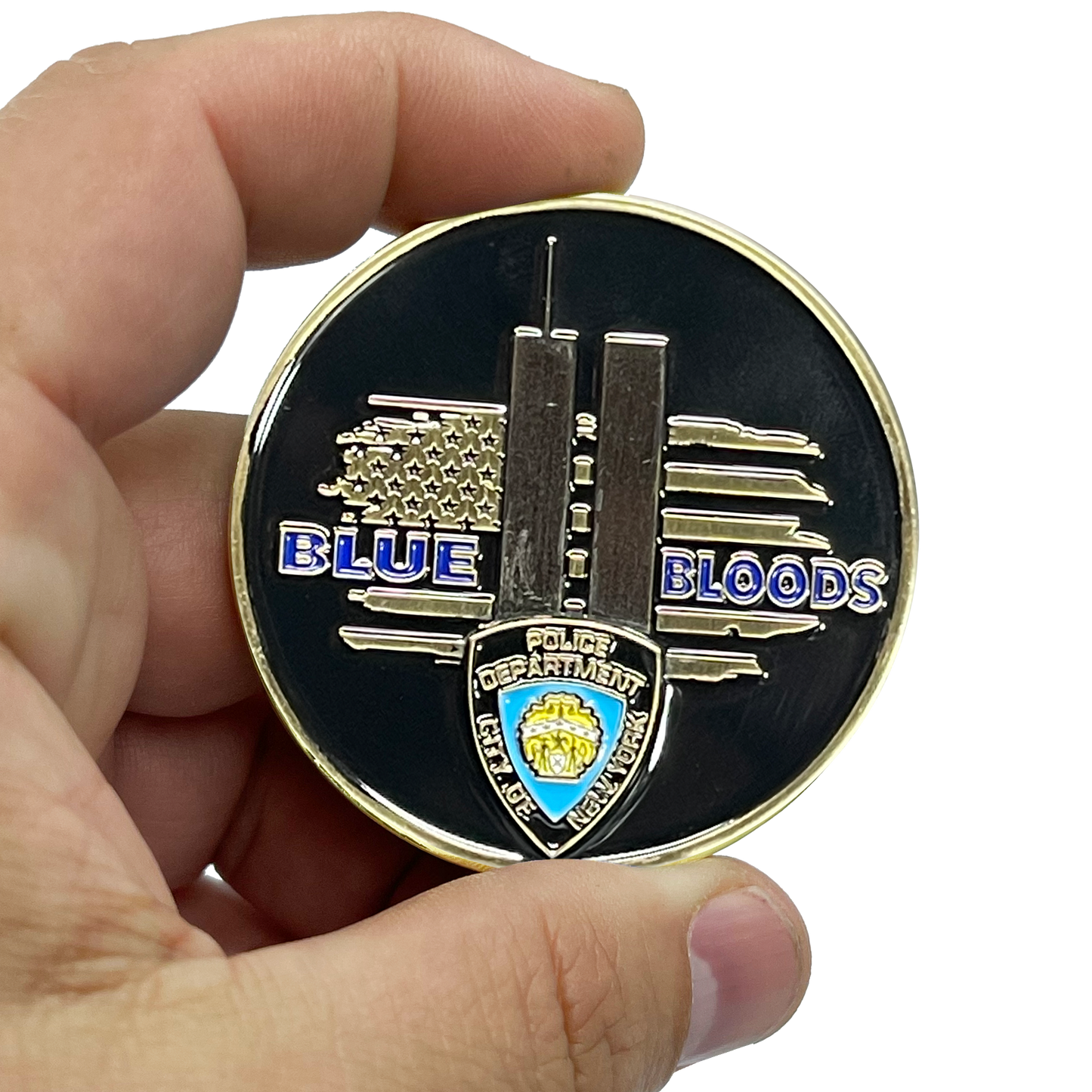 discontinued BL11-004 Blue Bloods 9/11 NEVER AGAIN September 11th 20th Anniversary NYPD Challenge Coin New York City Police
