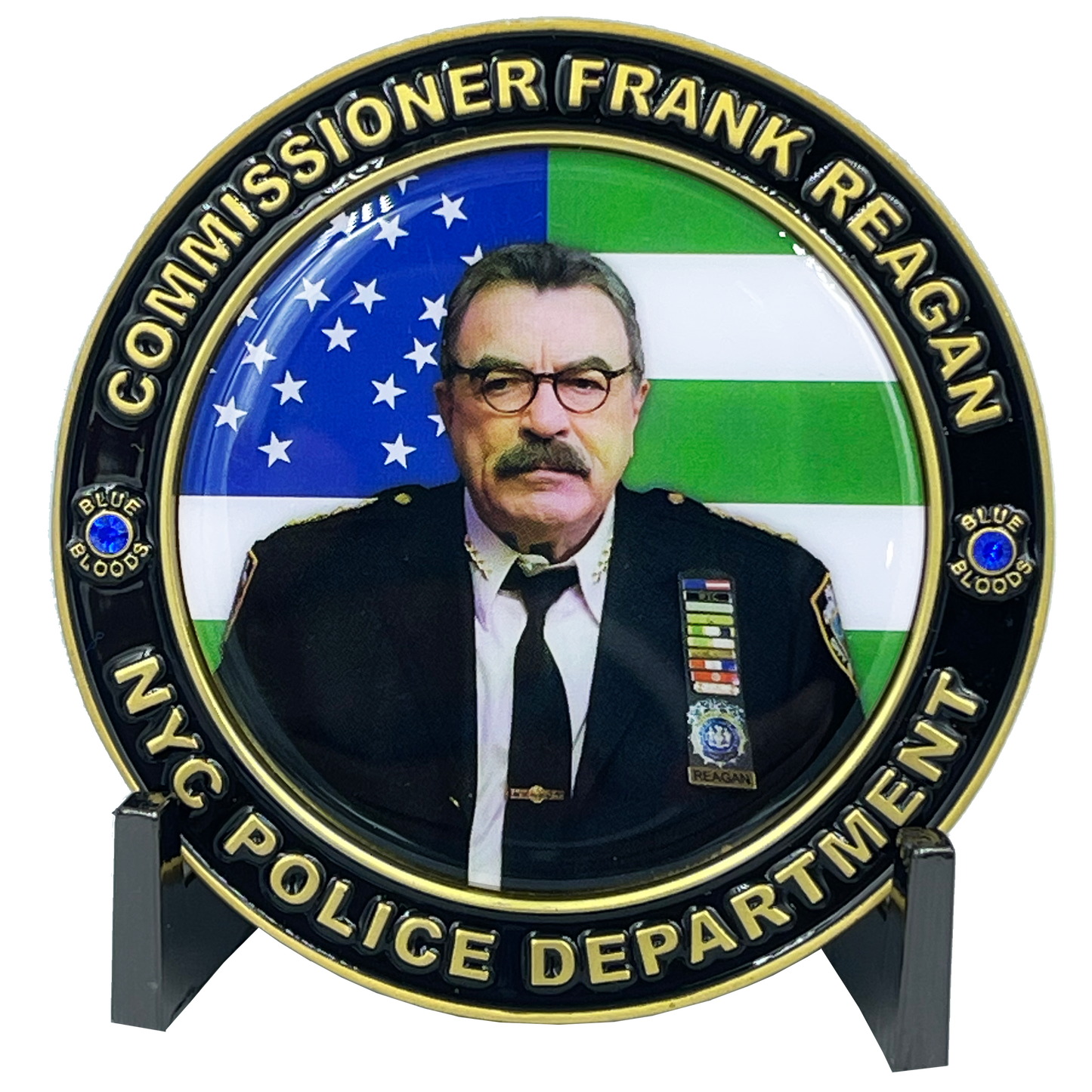 BL2-003A Blue Bloods NYPD Commissioner Frank Reagan Police Officer Tom Selleck Challenge Coin