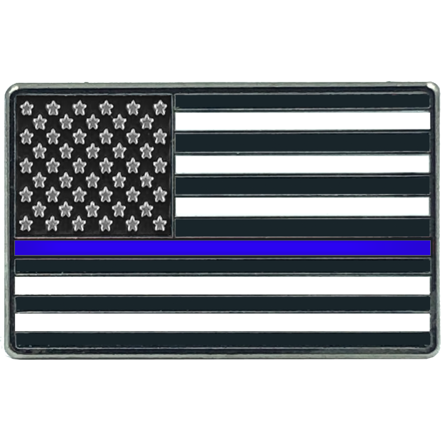 EL8-014 Thin Blue Line Flag Pin uniform Police Officer Police Department Law Enforcement CBP FAM FBI LAPD Chicago DEA ATF