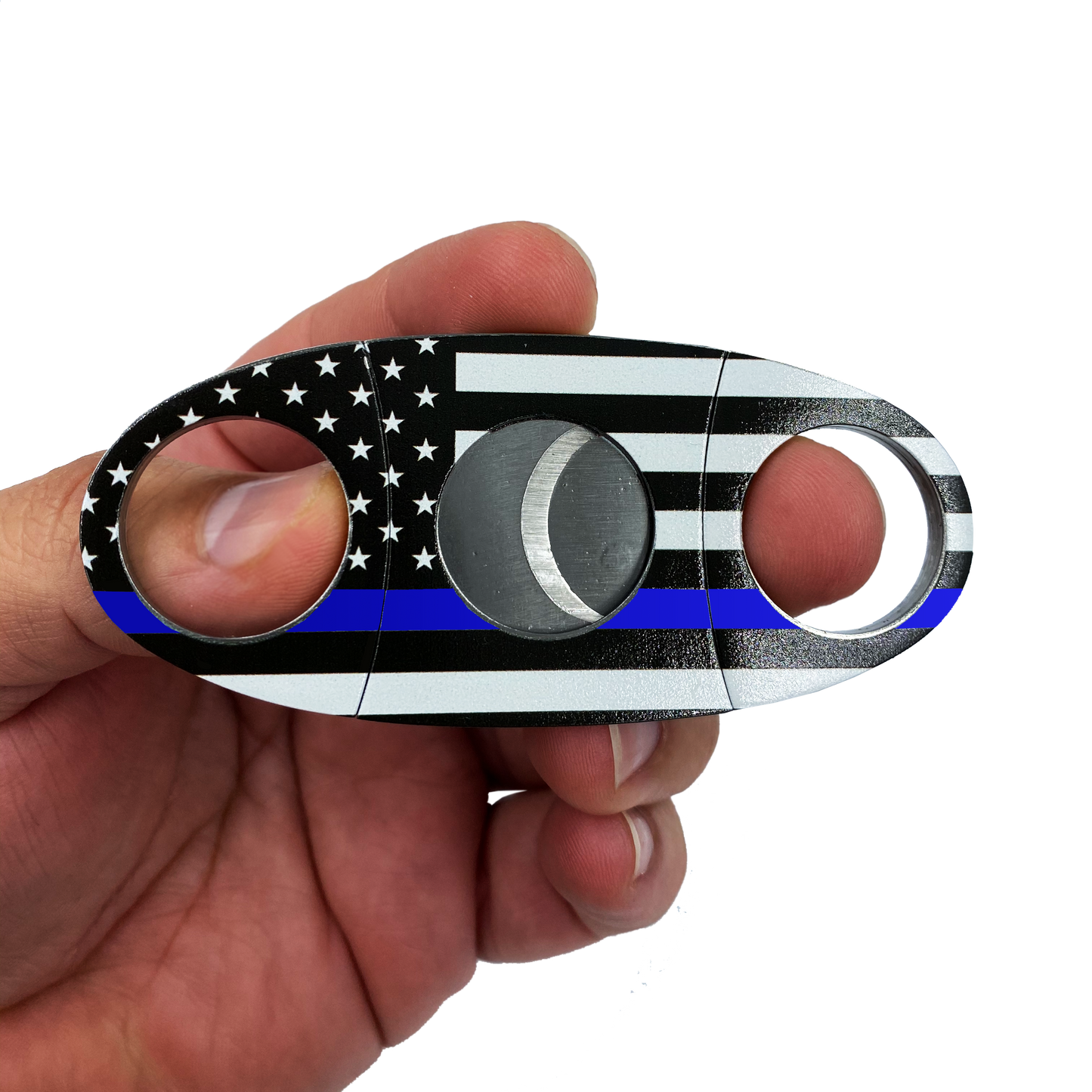 Thin Blue Line Police Cigar Cutter CBP HSI FBI Secret Service LAPD NYPD