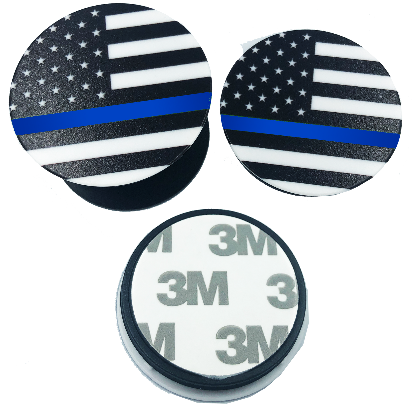 Thin Blue Line pop open cell phone holder iphone android ipad smart phone police