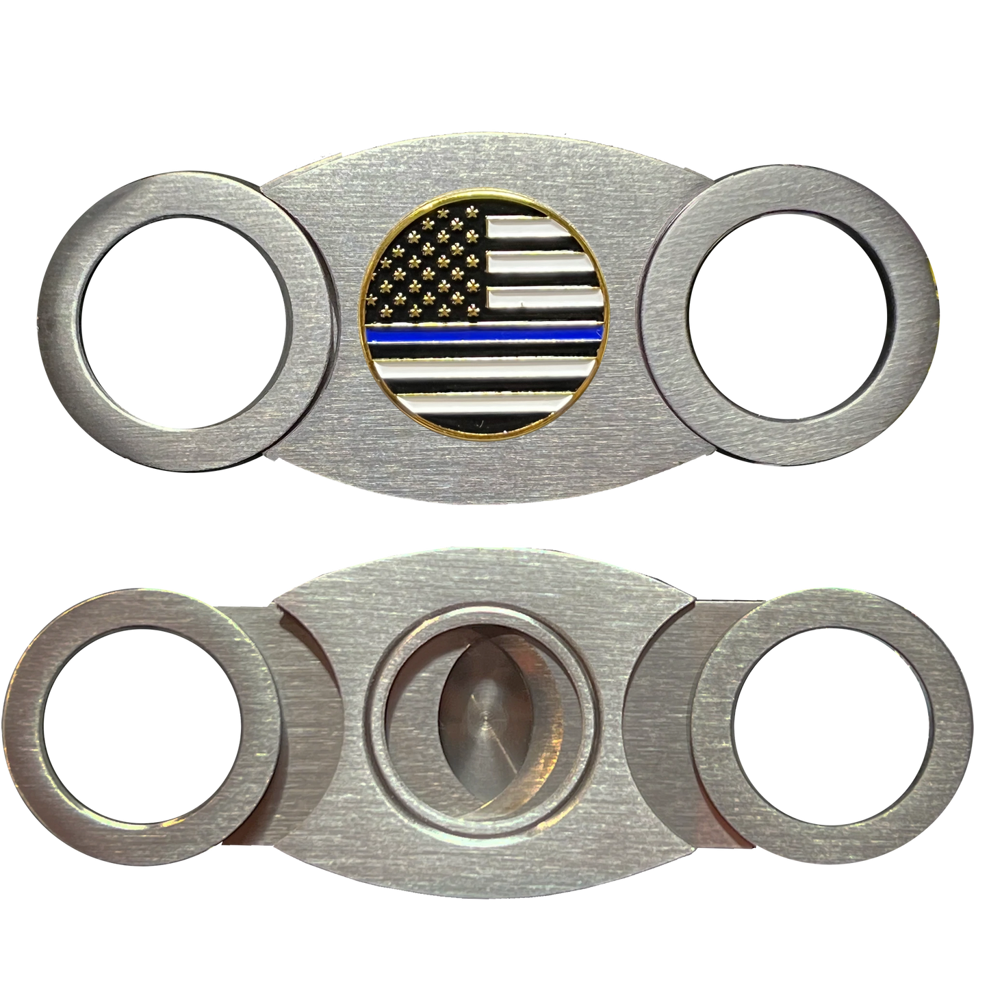 CTR-BX-01 THIN BLUE LINE Cigar Cutter NYPD LAPD CPD FBI CBP SWAT BPD police