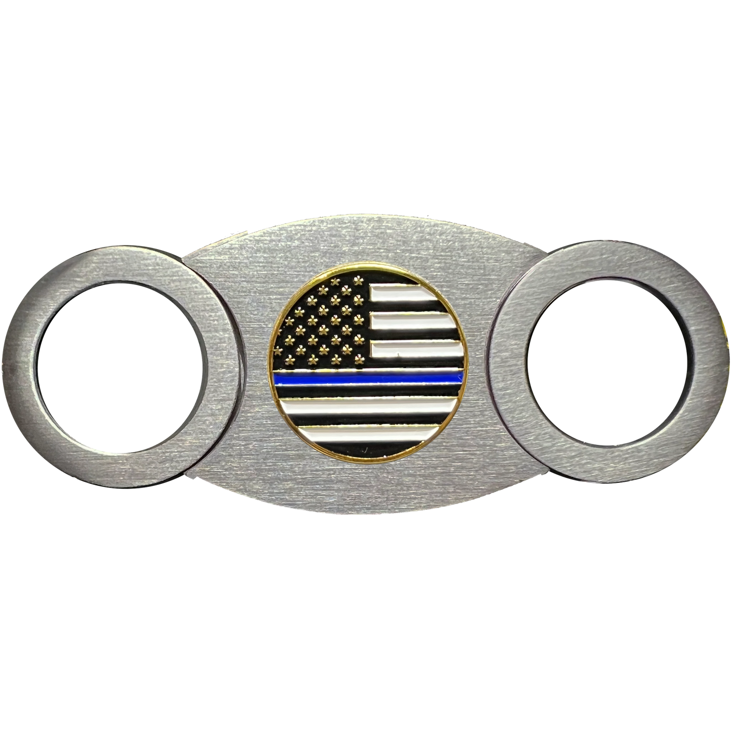 CTR-BX-01 THIN BLUE LINE Cigar Cutter NYPD LAPD CPD FBI CBP SWAT BPD police