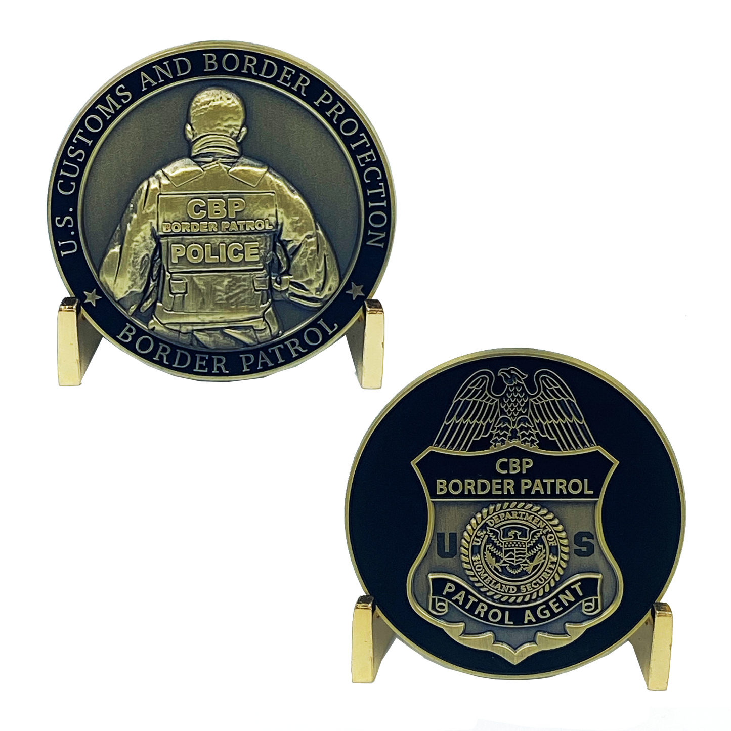 AA-010 Border Patrol Agent BPA Challenge Coin Tactical Body Armor Bullet Proof Vest CBP Operations