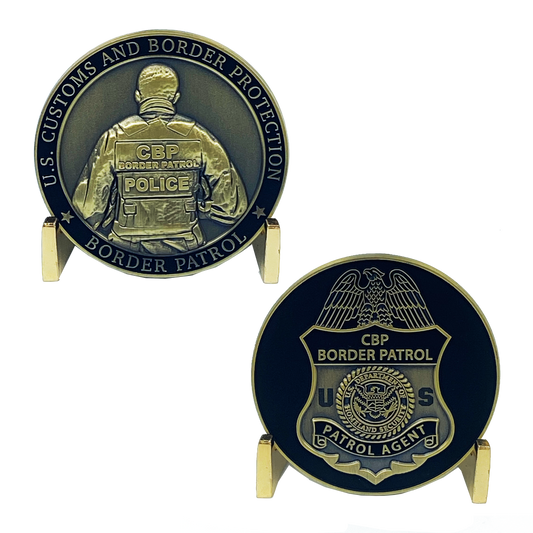AA-010 Border Patrol Agent BPA Challenge Coin Tactical Body Armor Bullet Proof Vest CBP Operations