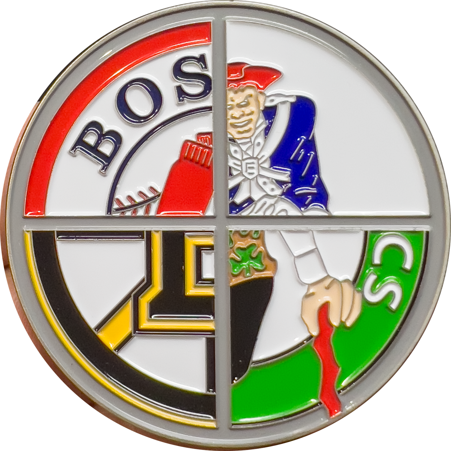 GL10-004 Boston Police Massachusetts State Trooper Sports Challenge Coin