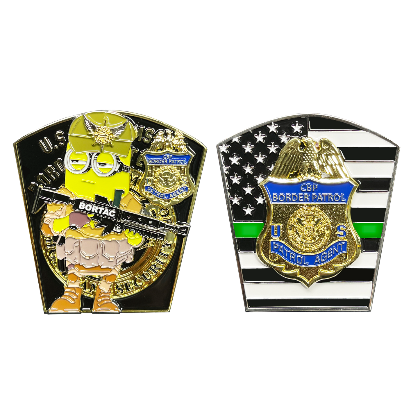 Discontinued BL14-007 Border Patrol Agent Bortac Operator CBP BPA Thin Green Line Challenge Coin