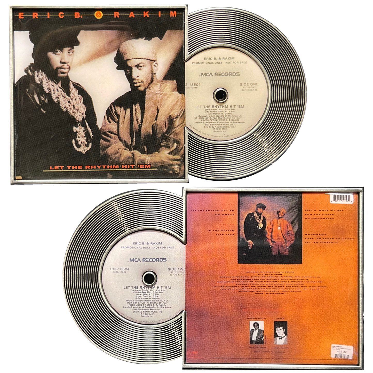 BL15-013 Eric B and Rakim Hip Hop Legends Series Commemorative Rap Record Album Jacket Coin Let the Rhythm Hit 'Em