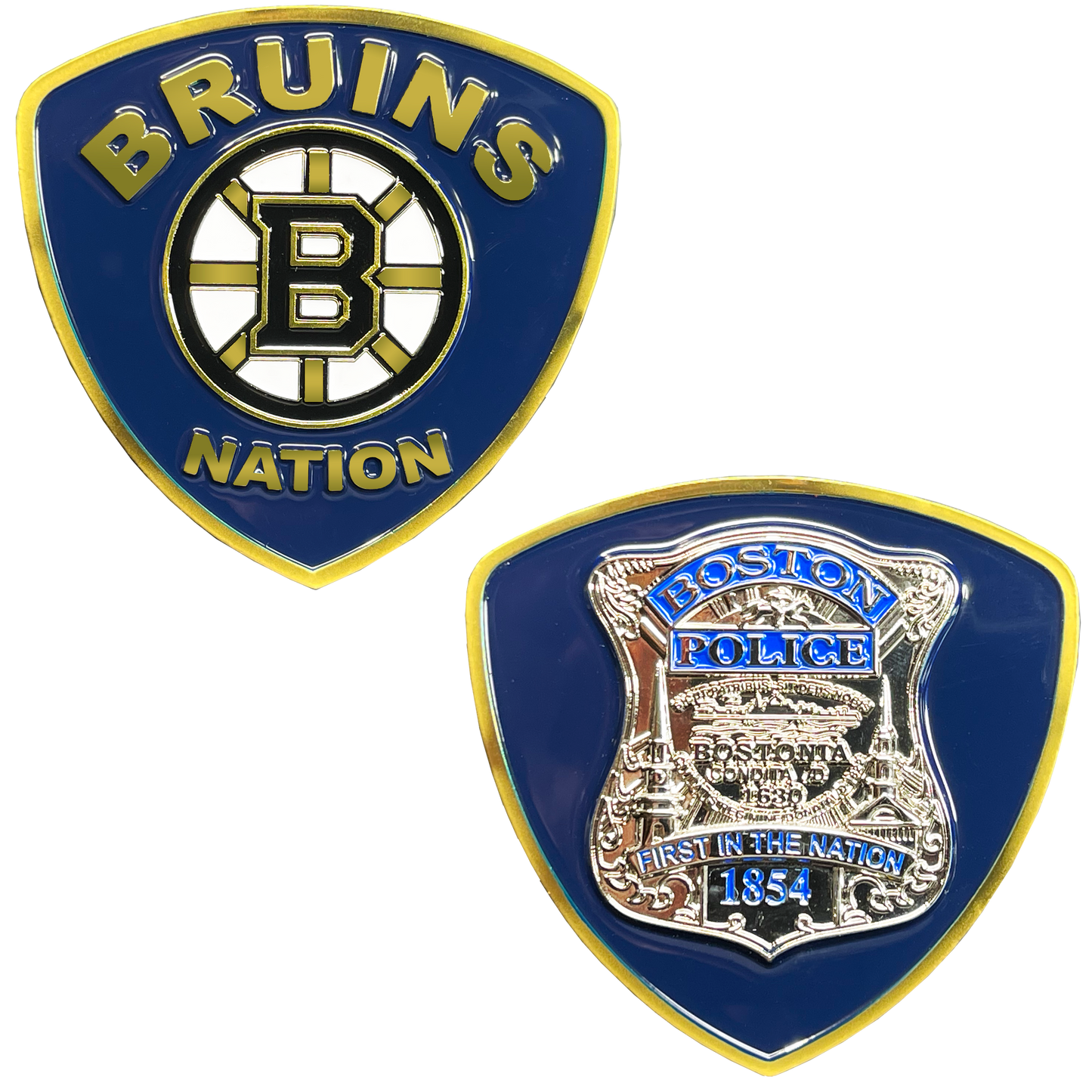 BL6-017 Boston Police Officer Challenge Coin