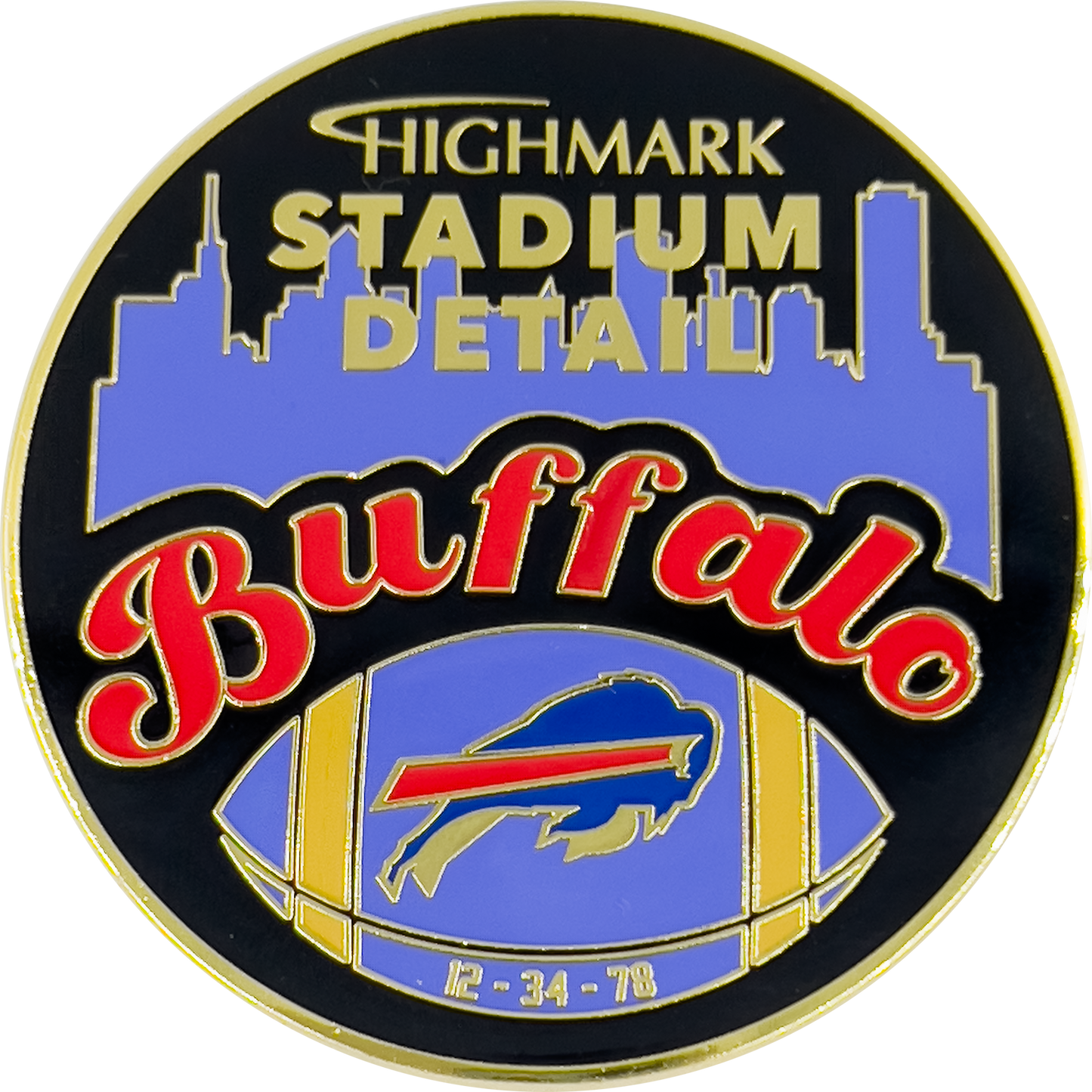GL6-001 Buffalo City New York Police Special Detail Stadium Detail Challenge Coin