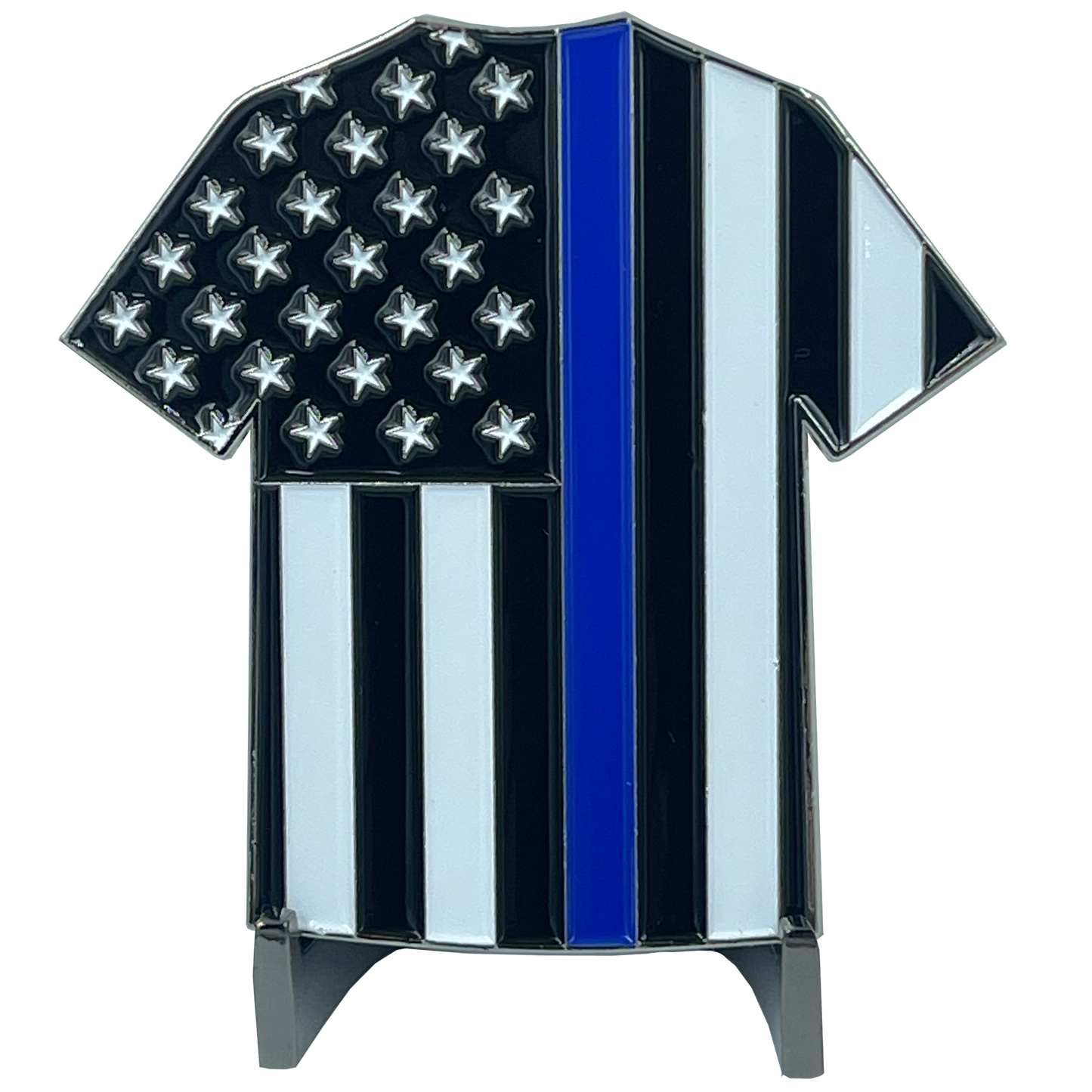 BL4-009 CBP Officer Uniform Shirt Challenge Coin Thin Blue Line Field Ops OFO Field Operations CBPO