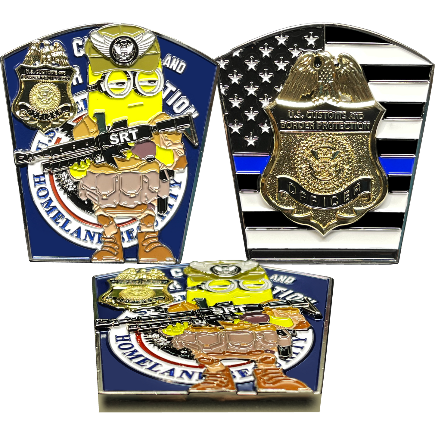 BL17-007 CBP Officer SRT Operator CBPO Field Operations Thin Blue Line Challenge Coin