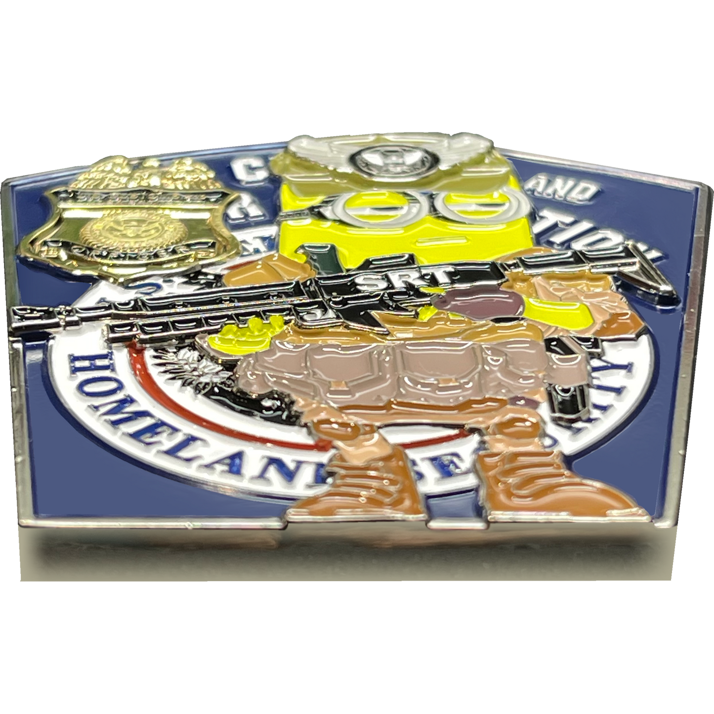 BL17-007 CBP Officer SRT Operator CBPO Field Operations Thin Blue Line Challenge Coin