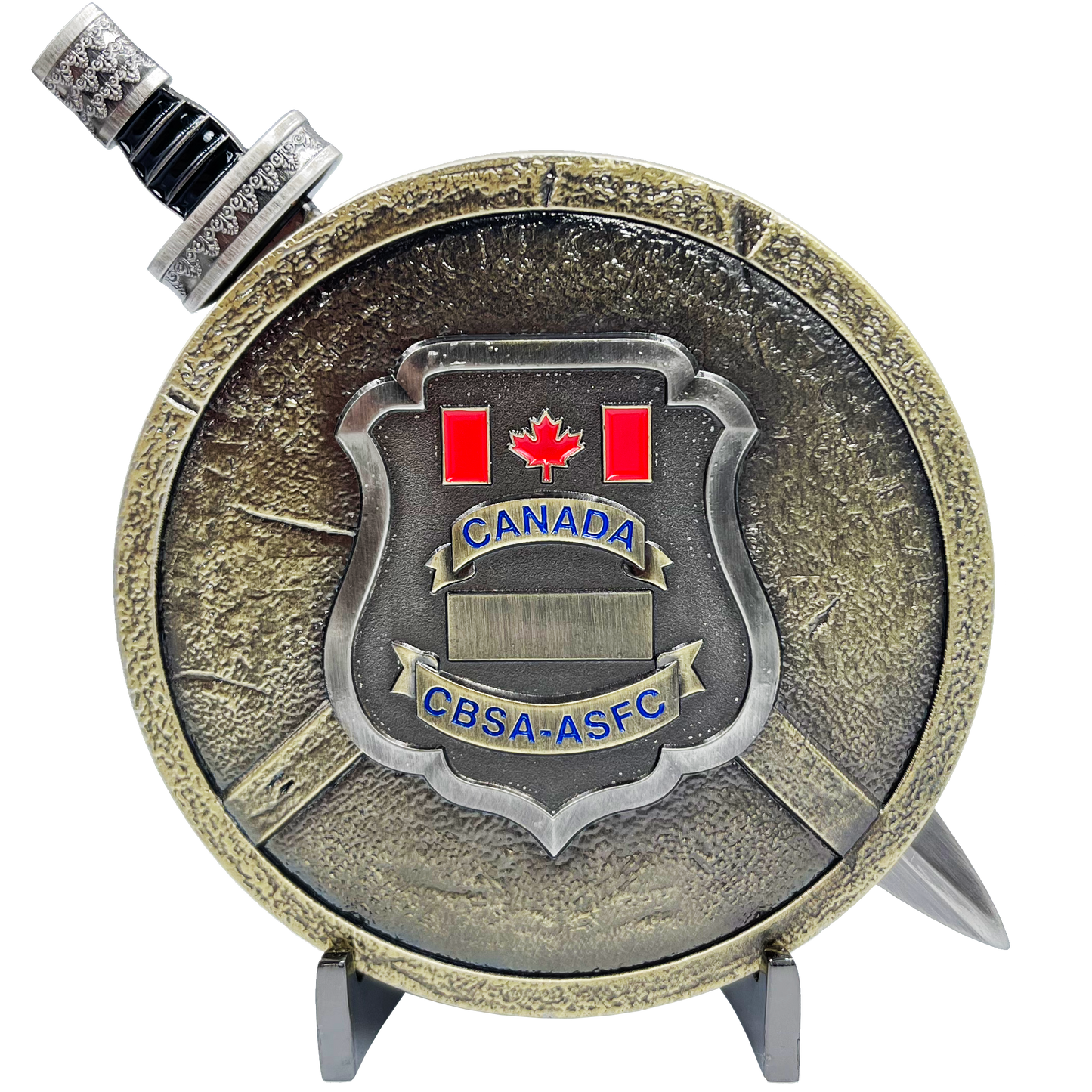 BL9-004 CBSA ASFC Canada Border Services Agency Shield with removable Sword Challenge Coin Set Canadian Customs
