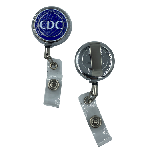 CL-008 CDC Metal ID Reel retractable ID Card Holder