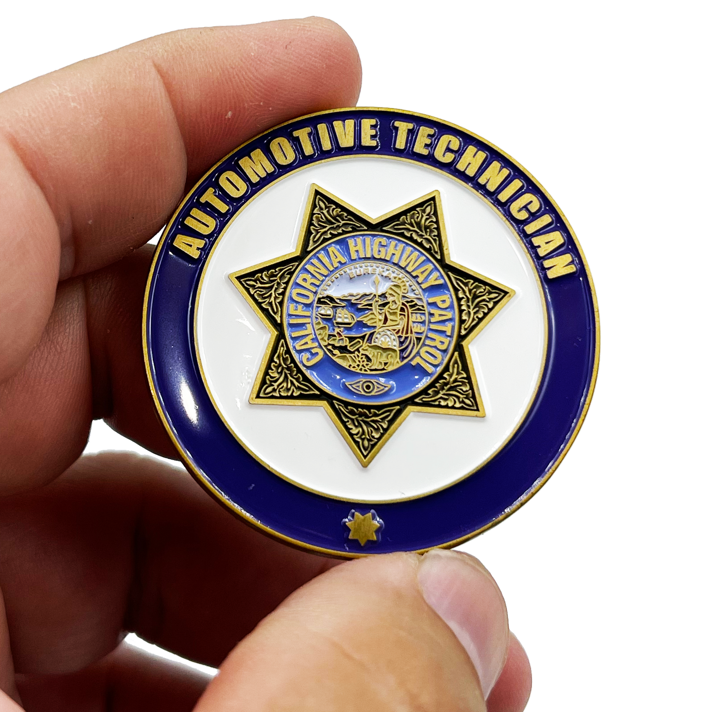 BL9-012 CHP California Highway Patrol Automative Technician Challenge Coin Motor Carrier Specialist