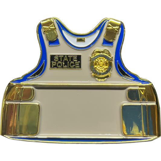 EL11-011 Connecticut State Police Trooper Challenge Coin