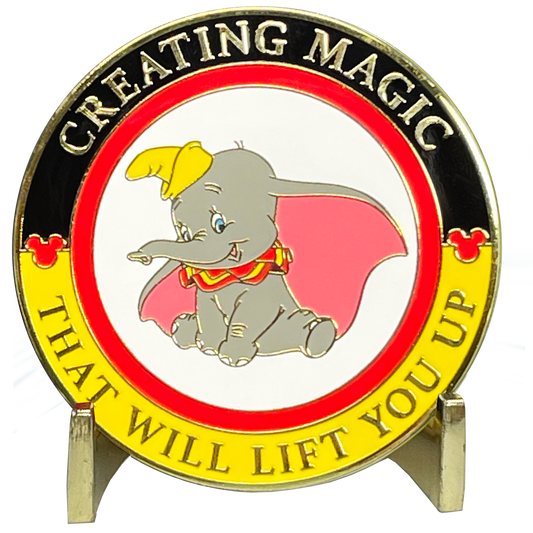 discontinue BL9-013 CREATING MAGIC Cast Member Challenge Coin