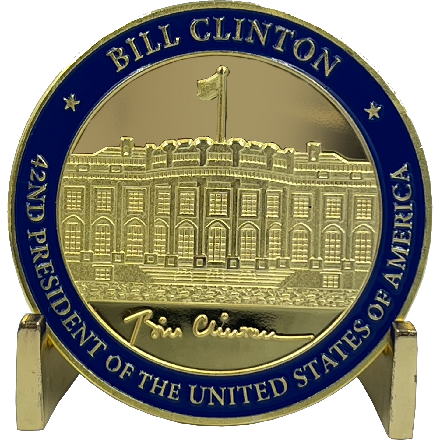 EL3-002 42nd President Bill Clinton Challenge Coin White House POTUS William Clinton coin