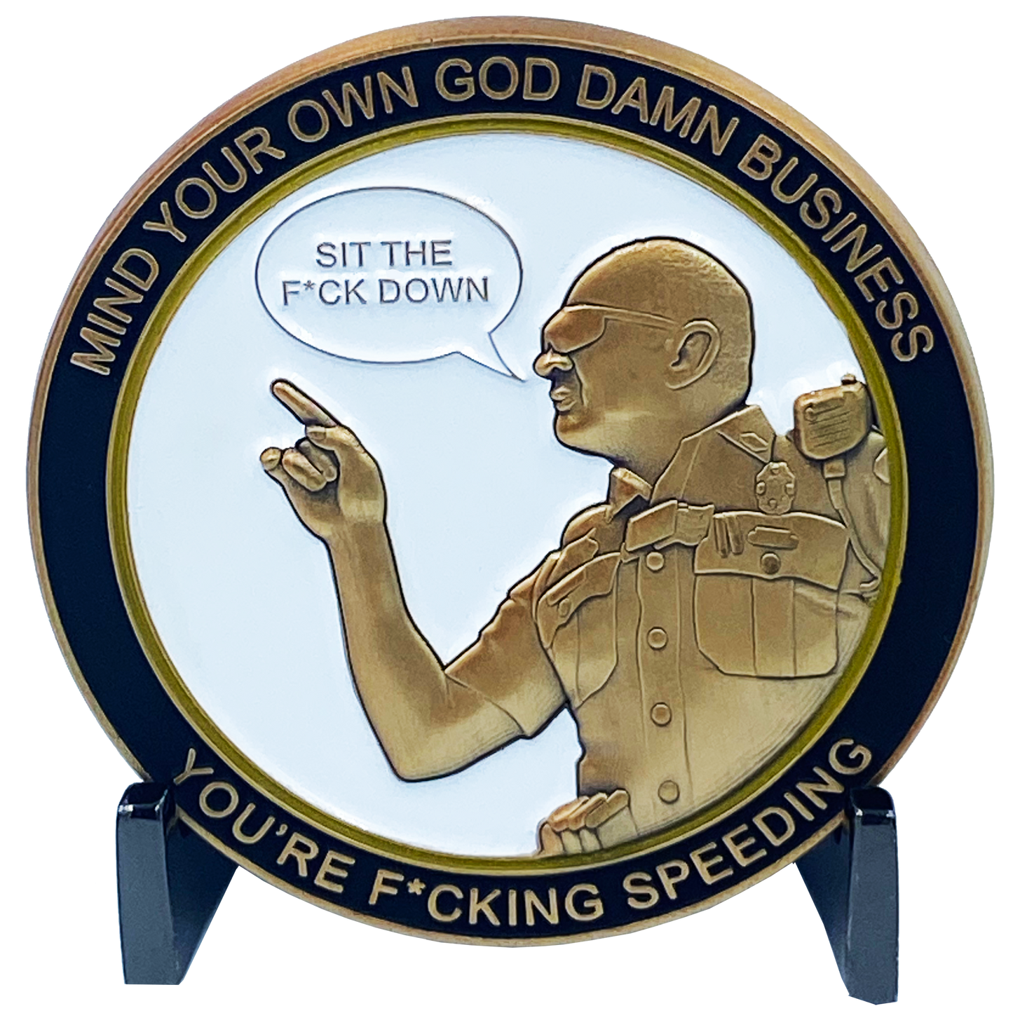 CL6-15 CSP Version 1 Challenge Coin inspired by Connecticut State Police CT Trooper Matthew Spina