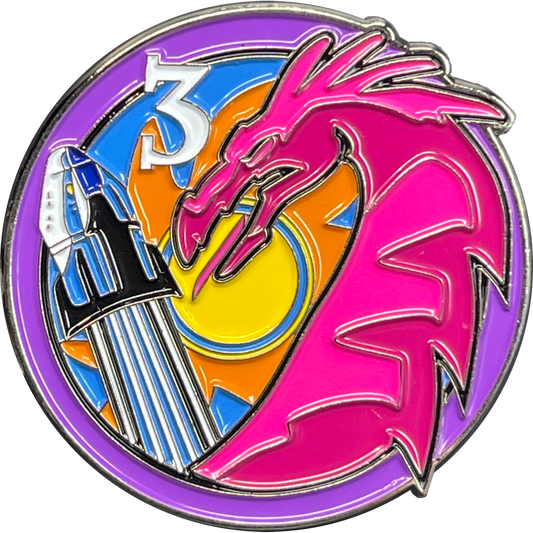 BL16-013 SpaceX Crew Dragon Mission 3 Mission Three patch PIN NASA Crew-3 Space X