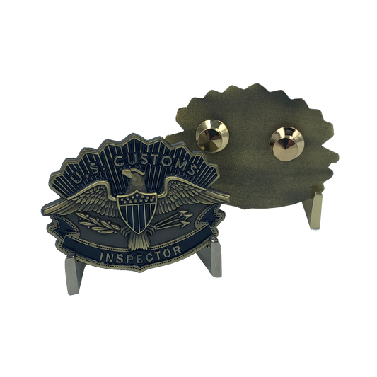 I-008 BLUE Legacy Customs Hat Device "Crow" pin