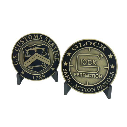 discontinued LL-001 Legacy Customs Service (not CBP) Treasury Inspector Police Challenge Coin