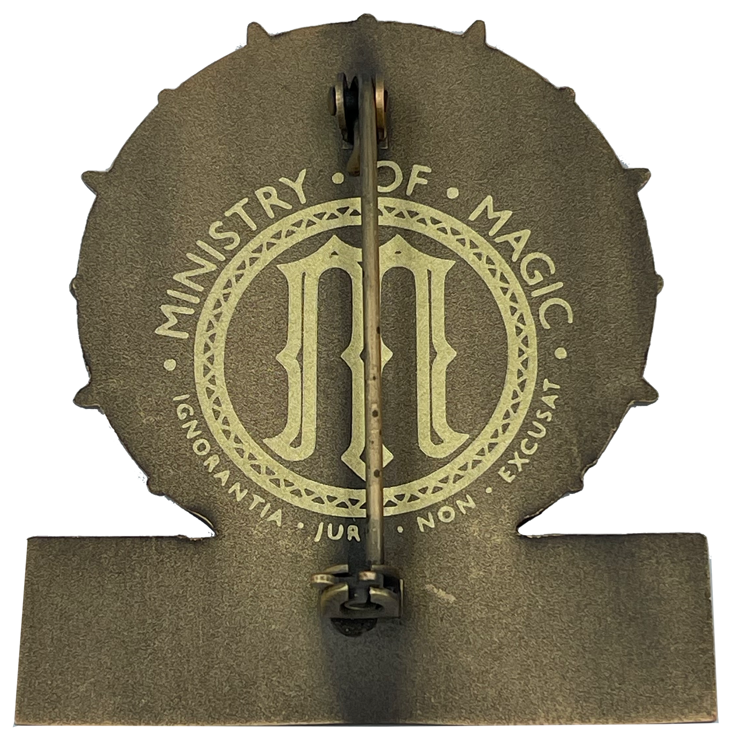 BL3-011 DMLE Ulick Gamp Police Department of Magical Law Enforcement Full Size Shield with hinged pin back