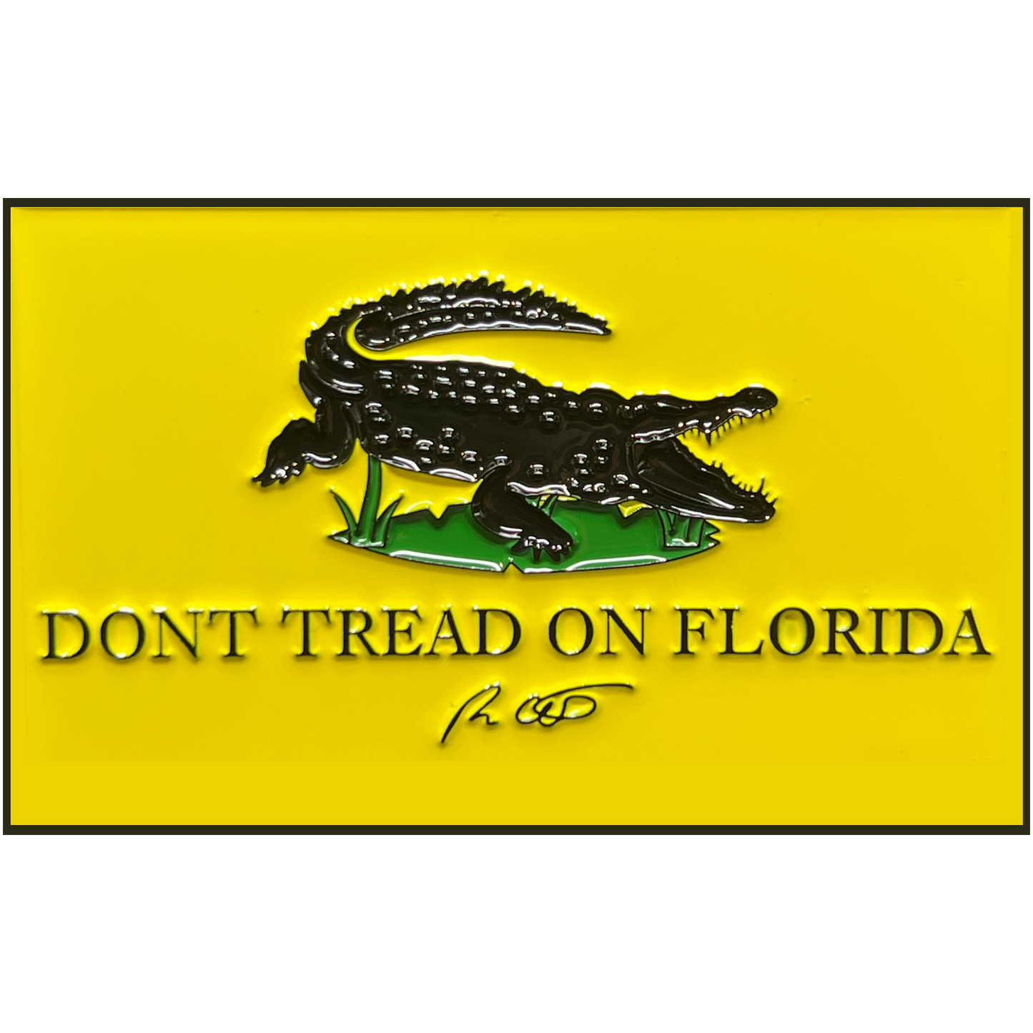 GL1-003 Florida Governor Ron DeSantis inspired Don't Tread on Florida 2nd Amendment Flag Challenge Coin