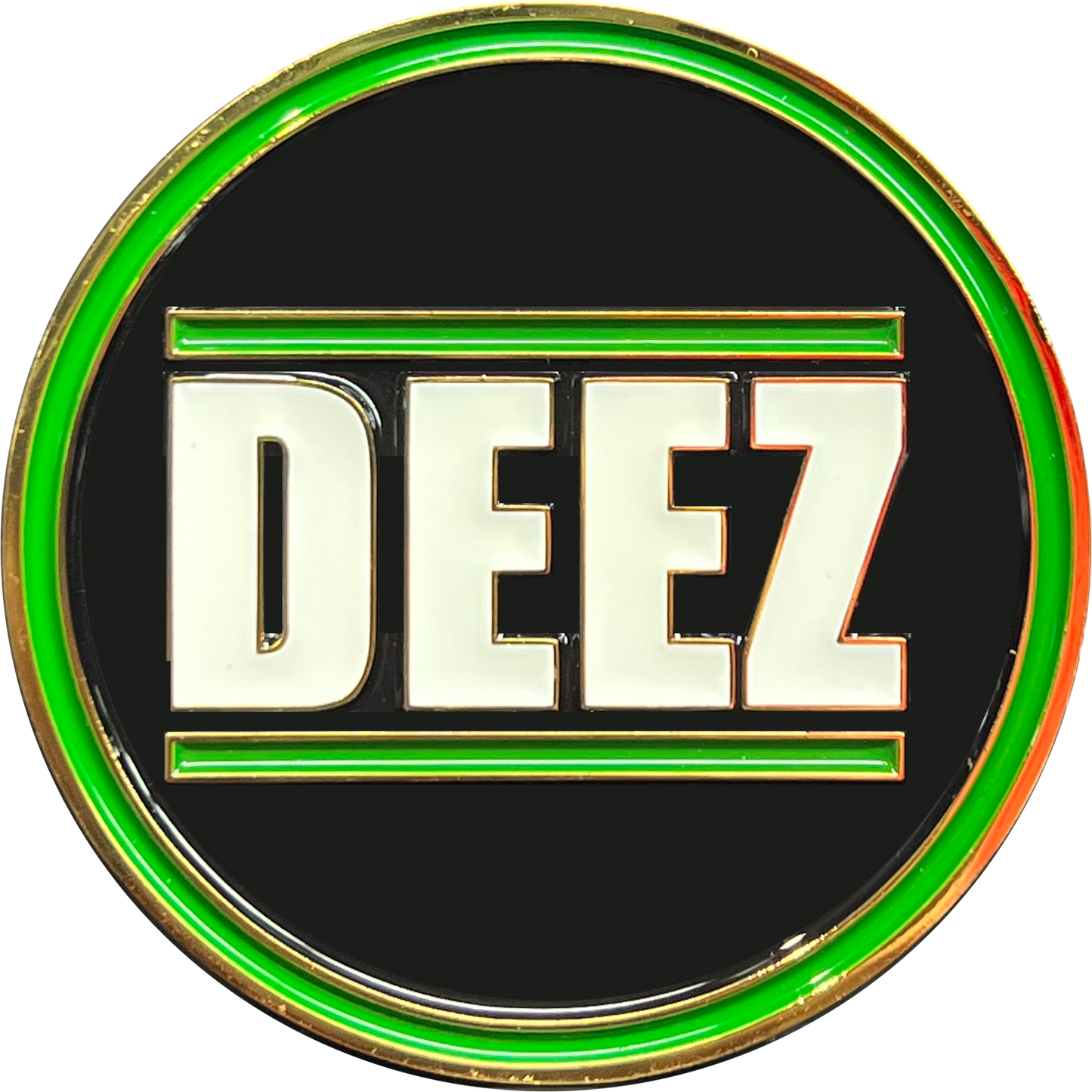 GL2-001 Deez Nuts challenge coin with 3D nuts Border Patrol Military Funny Gag Gift Thin Green Line