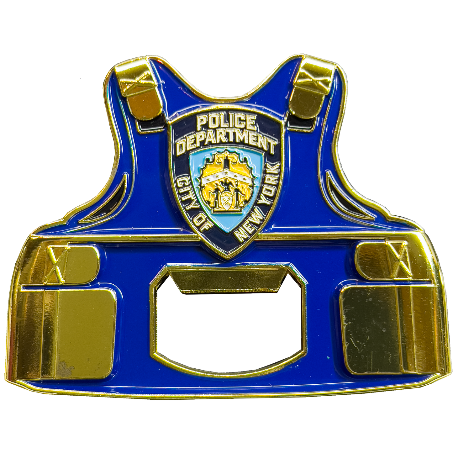 GL9-003 NYPD New York City Police Detective Bottle Opener Challenge Coin