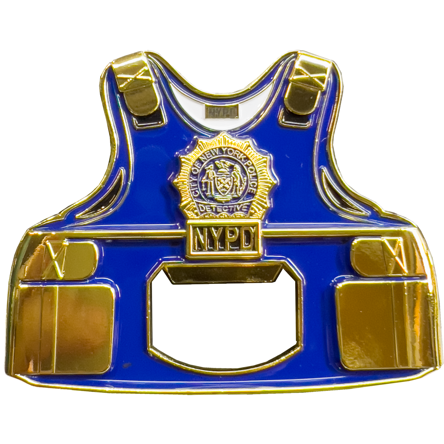 GL9-003 NYPD New York City Police Detective Bottle Opener Challenge Coin