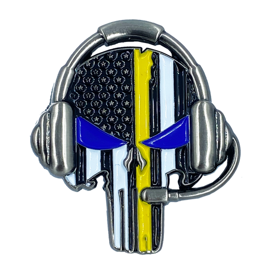 M-19 Dispatcher Thin Gold Line Pin 911 Emergency Call Center