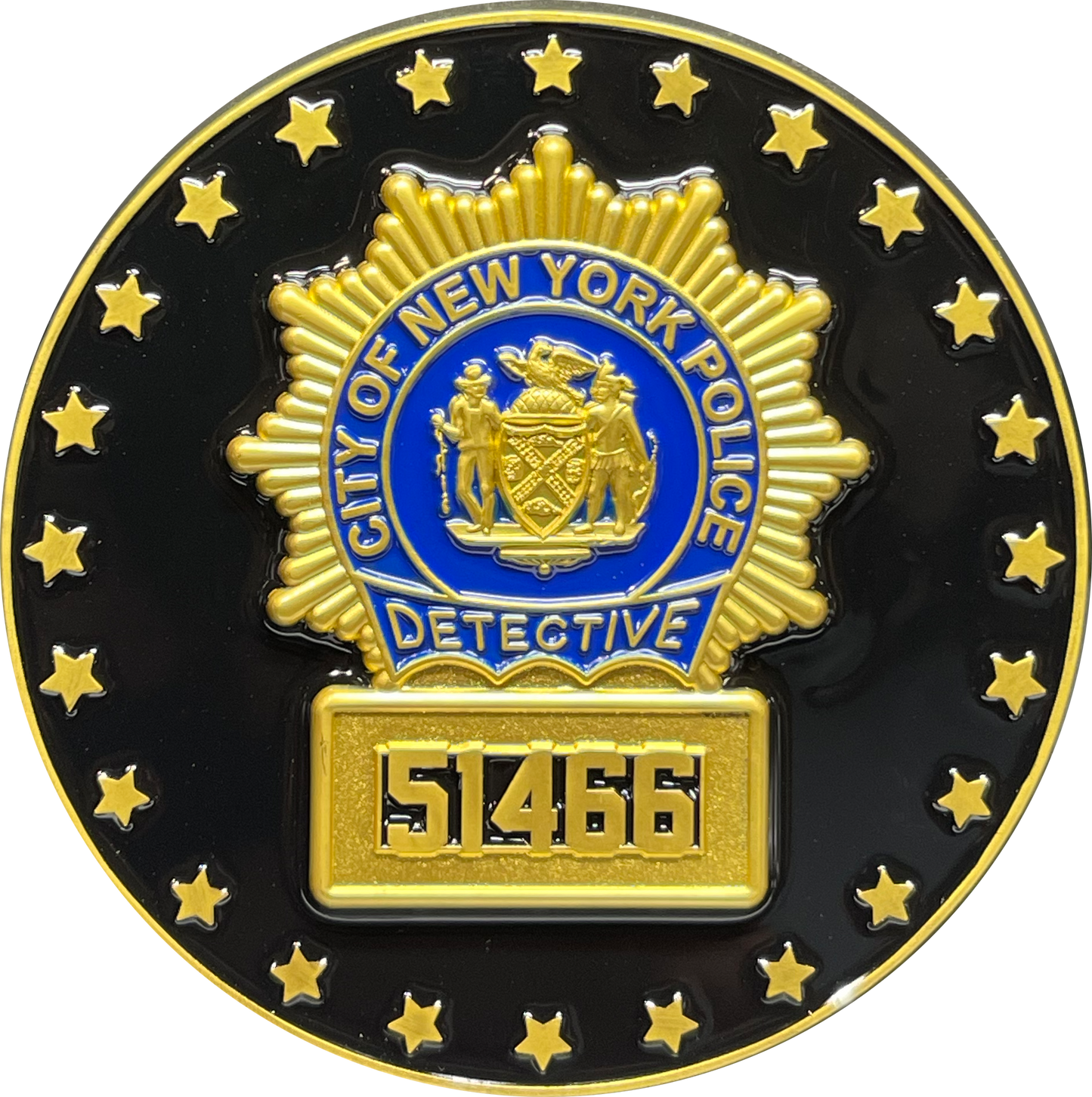BL4-004 Blue Bloods NYPD Detective Daniel Reagan Police Officer Donnie Wahlberg Challenge Coin