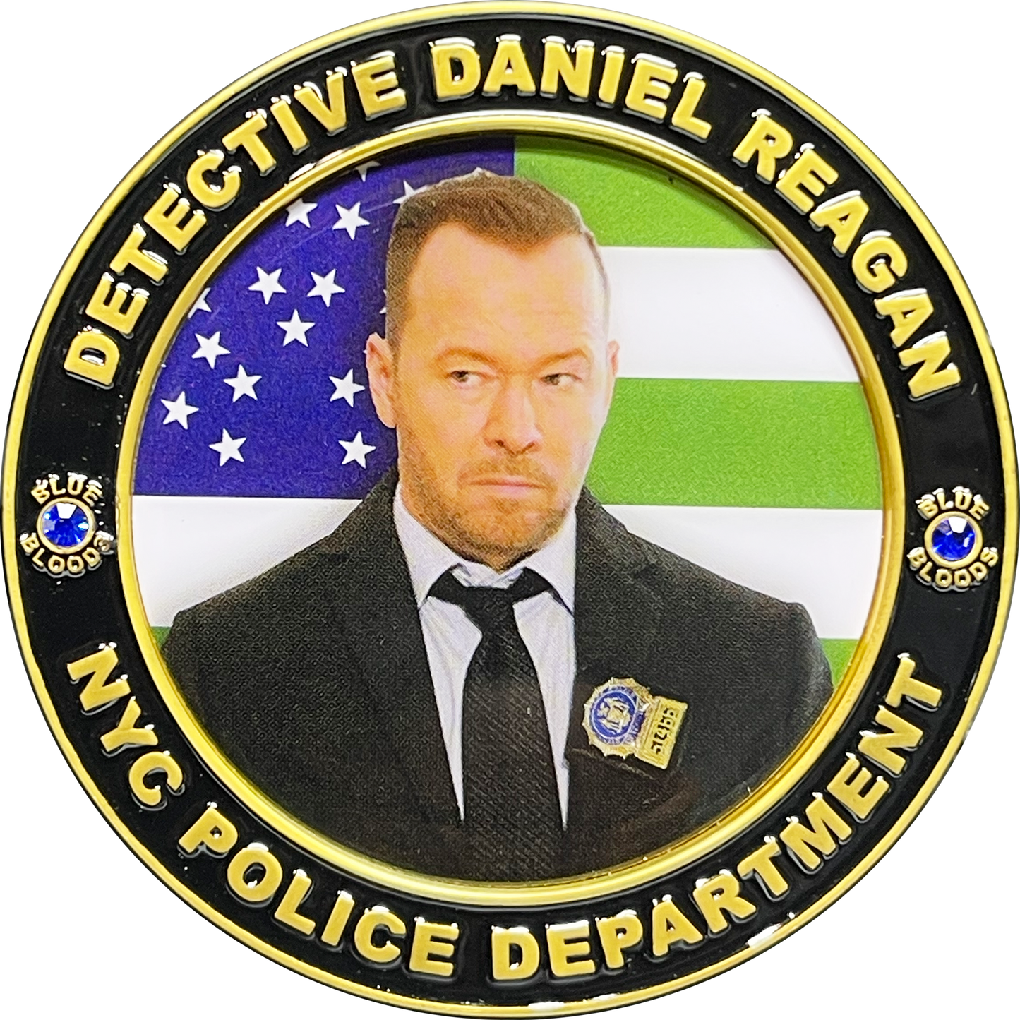 BL4-004 Blue Bloods NYPD Detective Daniel Reagan Police Officer Donnie Wahlberg Challenge Coin