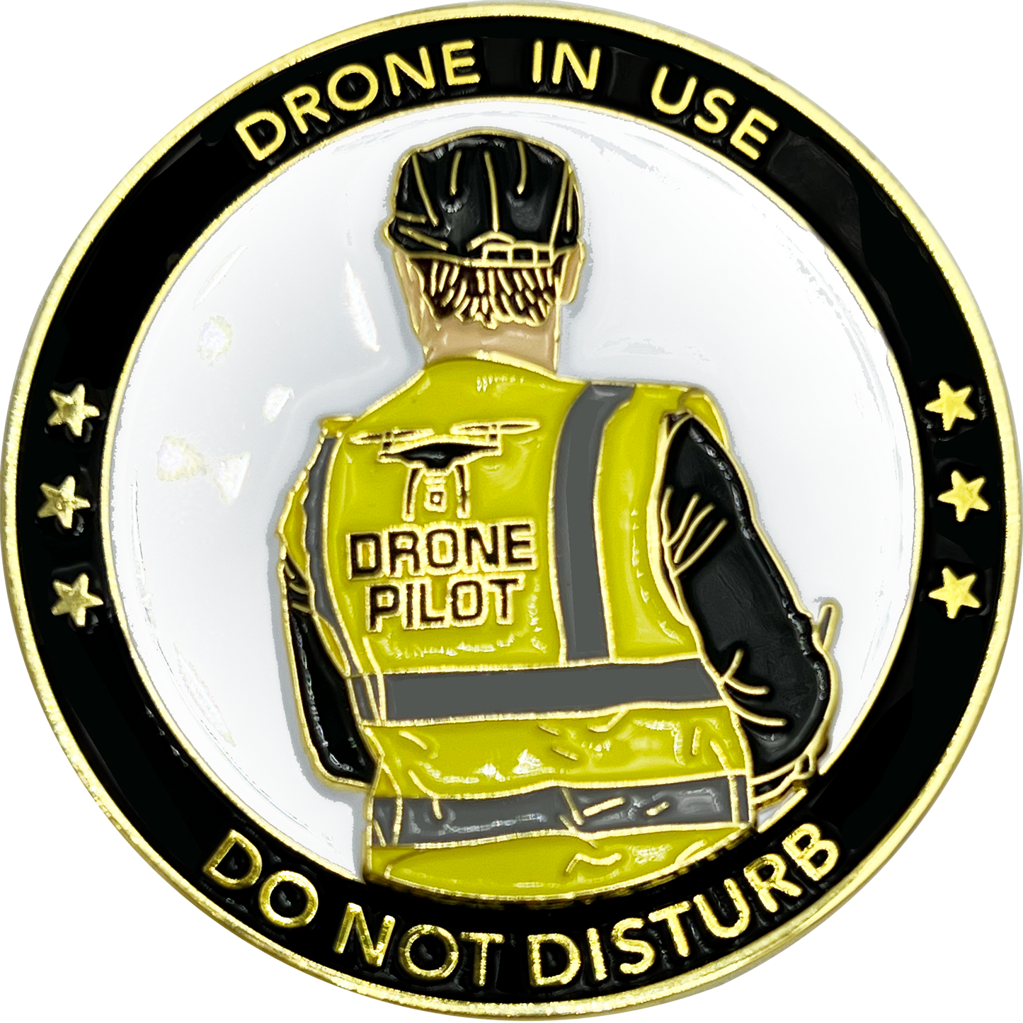 EL12-017 UAS FAA Commercial Drone Pilot Wings Operator Vest Challenge Coin