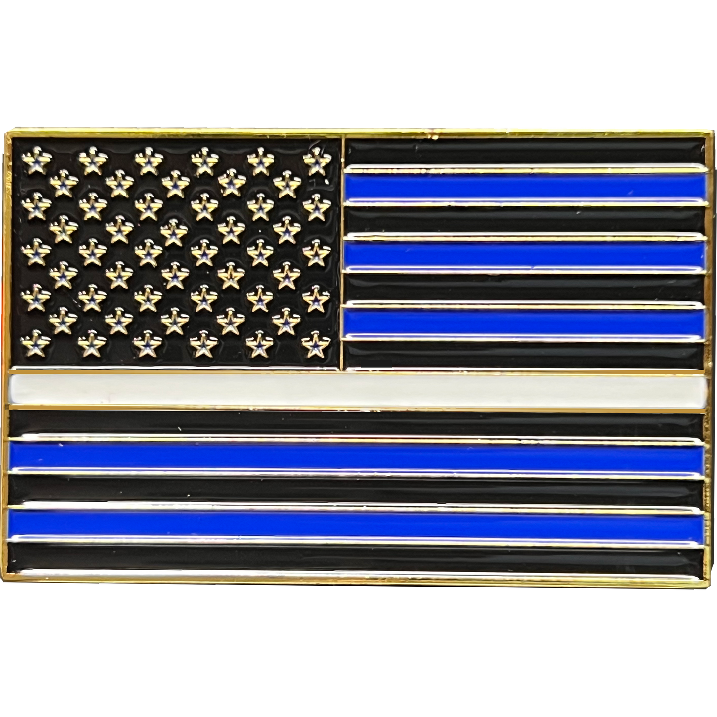 GL13-001 EMS Paramedic Challenge Coin thin white line american flag EMT red line fire department