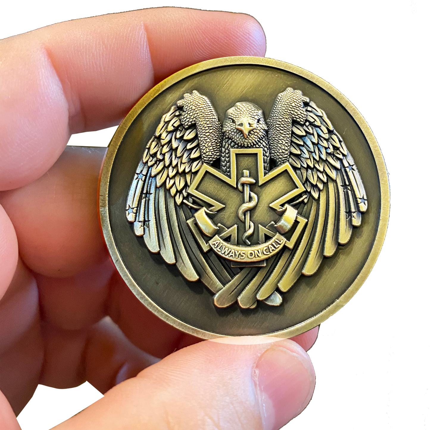 CL11-04 Emergency Medical Services Paramedic ALWAYS ON CALL EMT EMS Challenge Coin