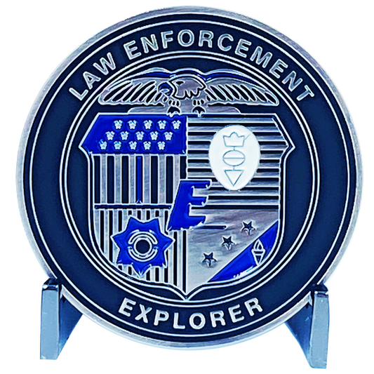 DL6-05 Future LEO Police Law Enforcement Explorer Officer Challenge Coin