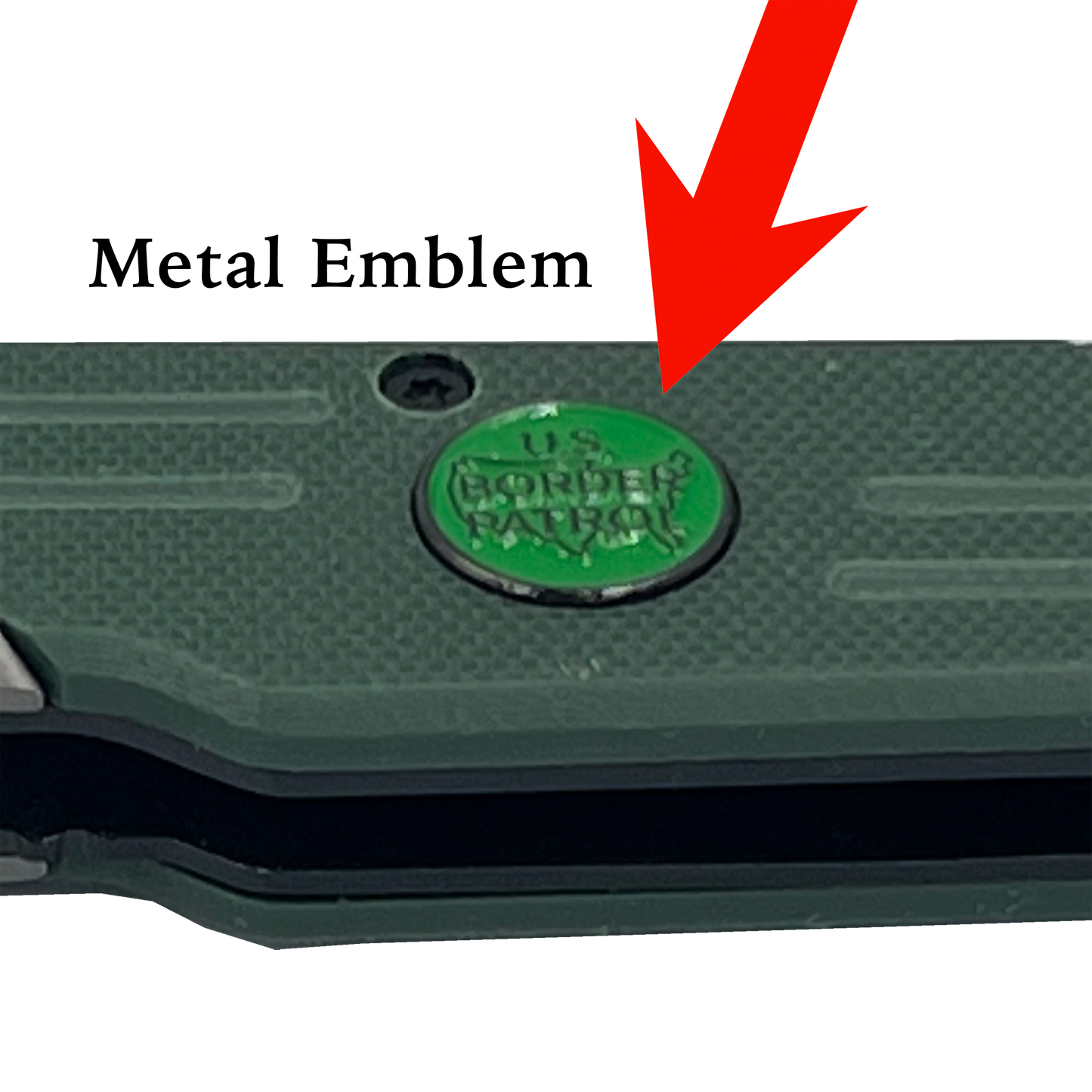 GB2-004 Border Patrol tactical pocket knife BPA Rescue Tool Steel Blade Patrol Agent CBP Bortac