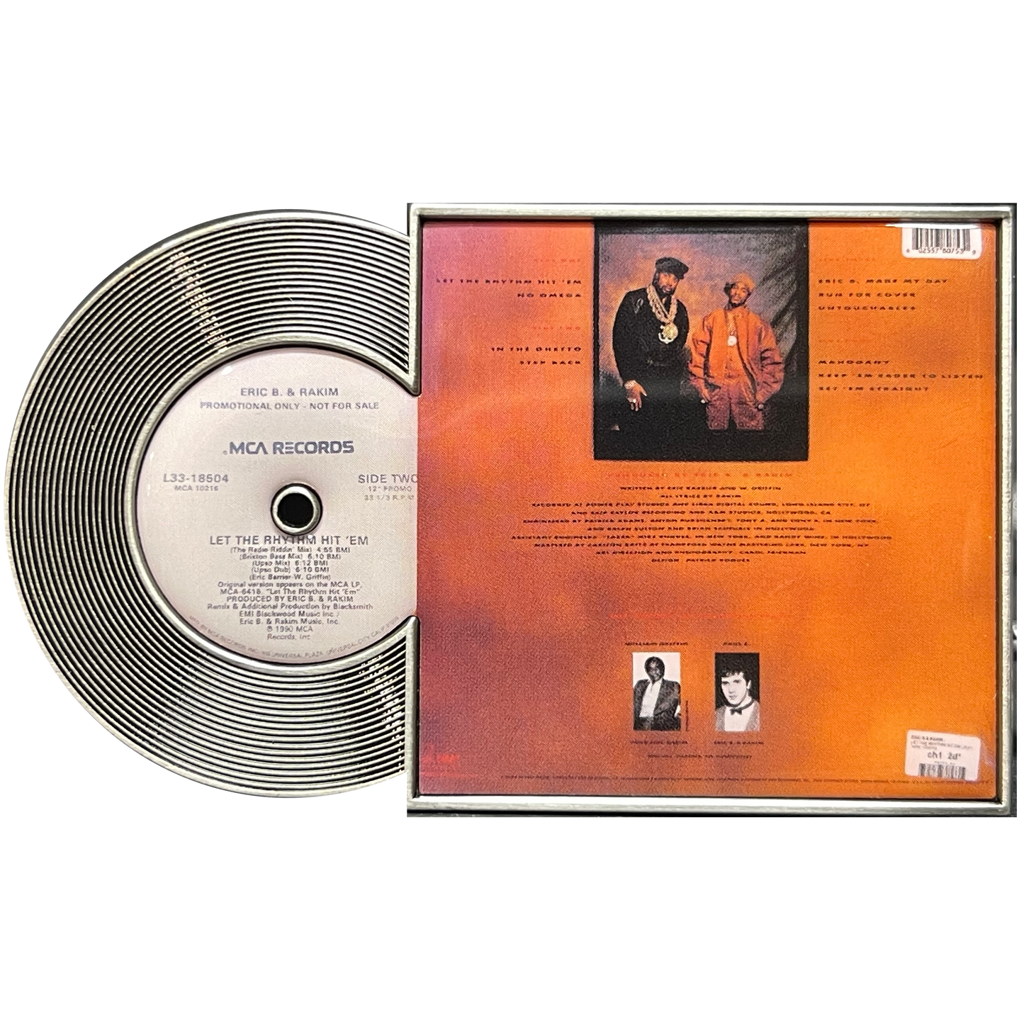 BL15-013 Eric B and Rakim Hip Hop Legends Series Commemorative Rap Record Album Jacket Coin Let the Rhythm Hit 'Em